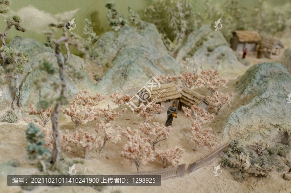 古代山水田園微縮景觀