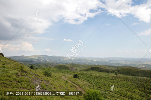 河北省張北縣夏末草原風(fēng)光