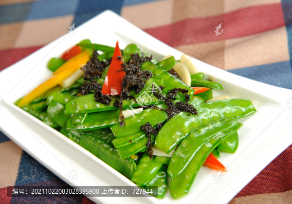 橄欖菜肉沫炒荷蘭豆
