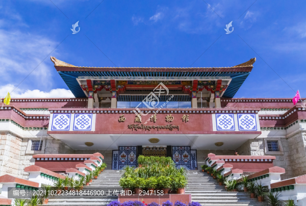中國西藏博物館大昭寺建筑風光