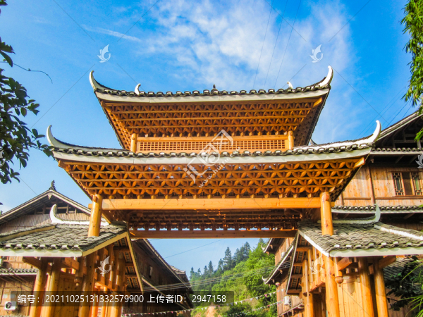 中國(guó)廣西風(fēng)雨橋建筑