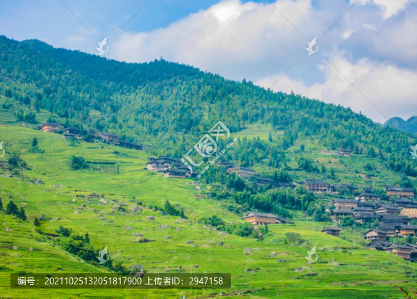 中國廣西壯族自治區(qū)梯田風(fēng)光