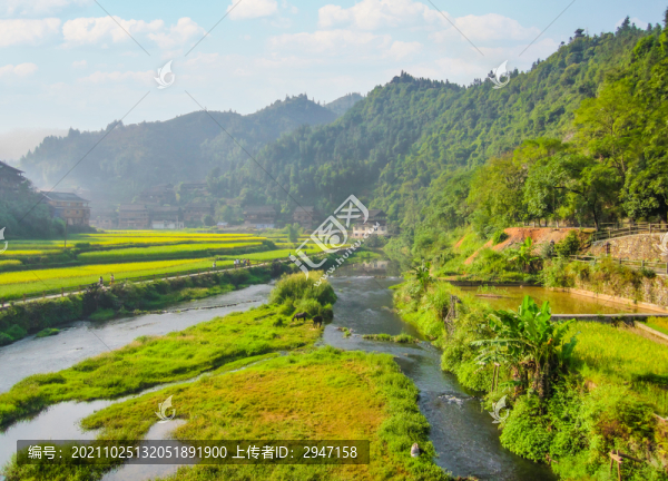 中國(guó)廣西壯族自治區(qū)梯田風(fēng)光