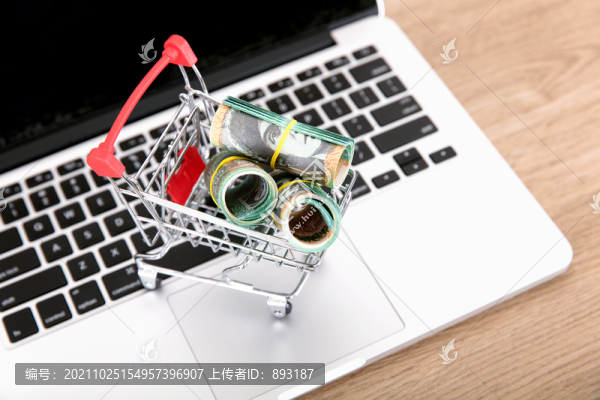 滿載澳元的購物車