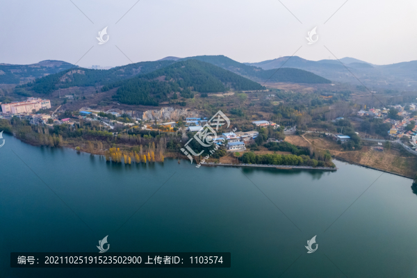 航拍濟南兩岔河水庫