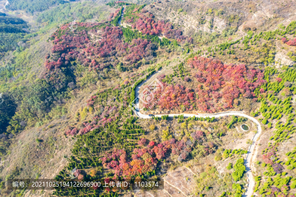 航拍濟(jì)南大小寨山