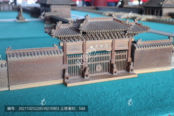 古代建筑模型孔廟模型