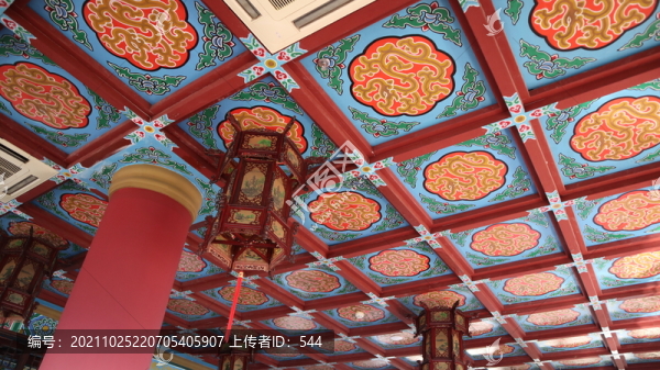 仿古建筑房頂彩繪