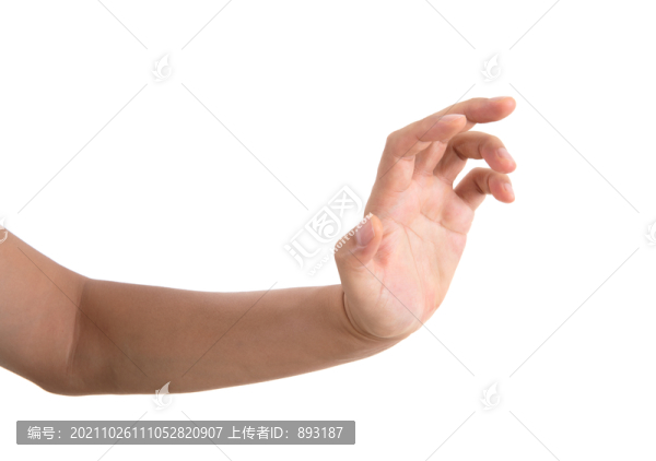 白背景上一只手做拒絕的手勢(shì)