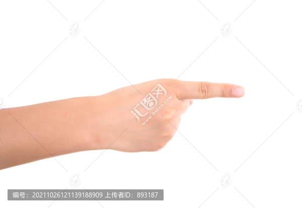 一只手伸出食指做一的手勢(shì)