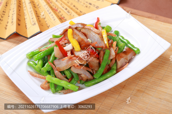 四季豆炒豬頸肉