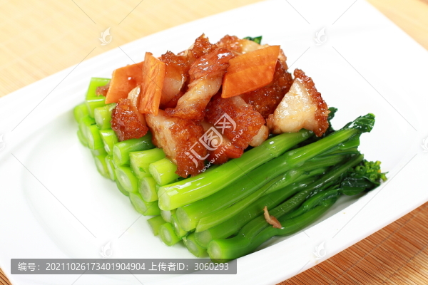 燒肉炒菜心