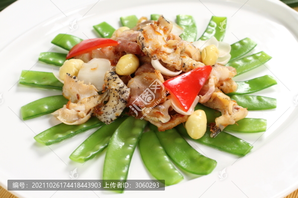荷蘭豆炒熏肉