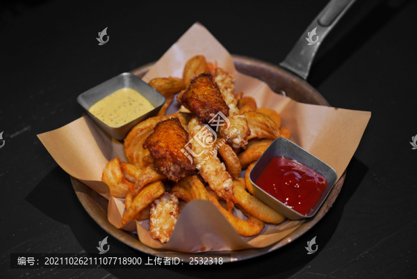 炸物拼盤小食小吃西餐