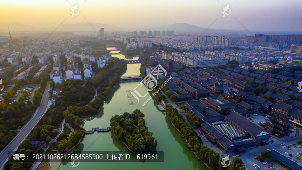青州南陽河風景區(qū)城市風光