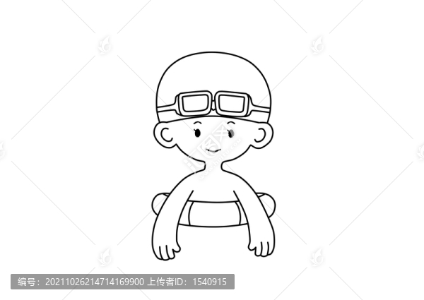 游泳男孩