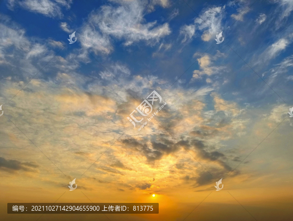 落日云霞圖