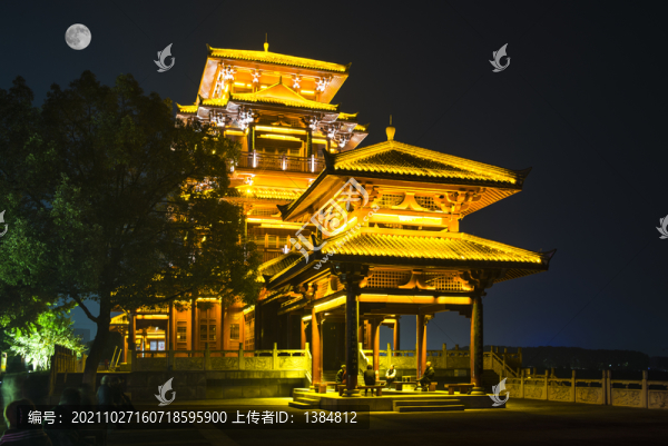 宜都合江樓月夜