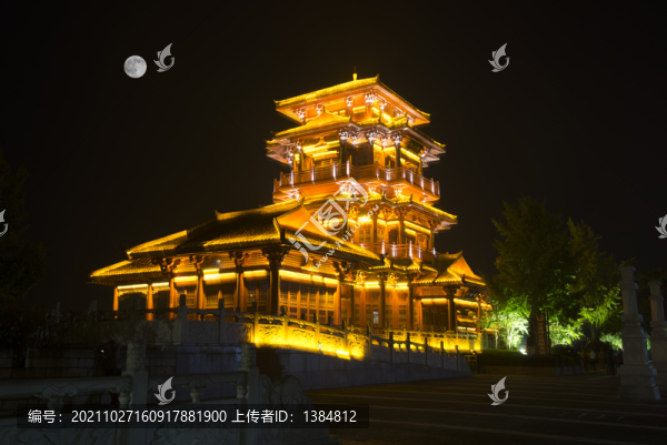 宜都合江樓月夜