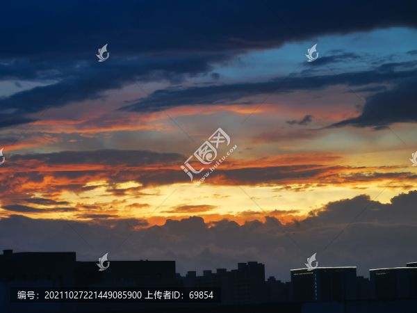 天邊夕陽