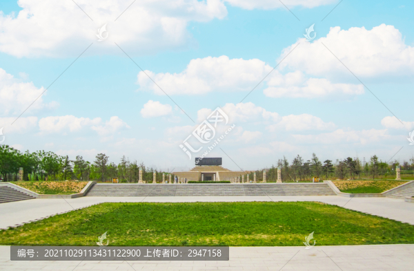 中國(guó)河北邯鄲趙王城遺址公園風(fēng)光