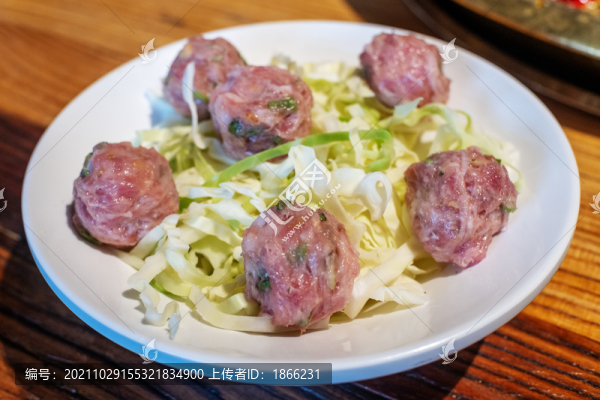 火鍋食材香菜丸子
