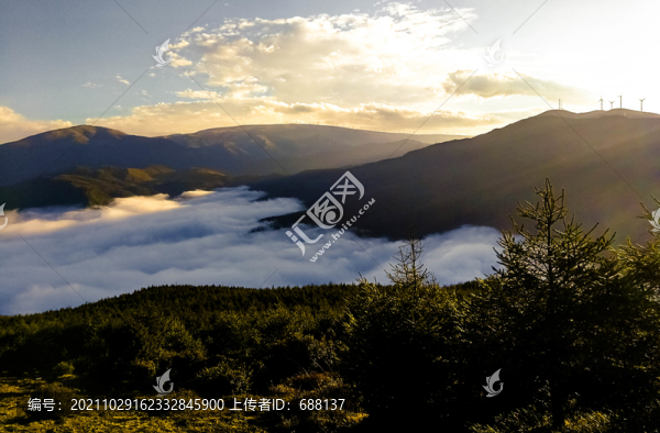 美姑龍頭山云海牛背山云海佛光