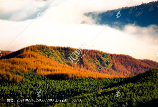 美姑龍頭山云海牛背山云海佛光
