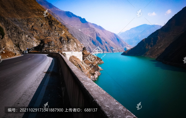 雷波金沙江大峽谷溪洛渡電站