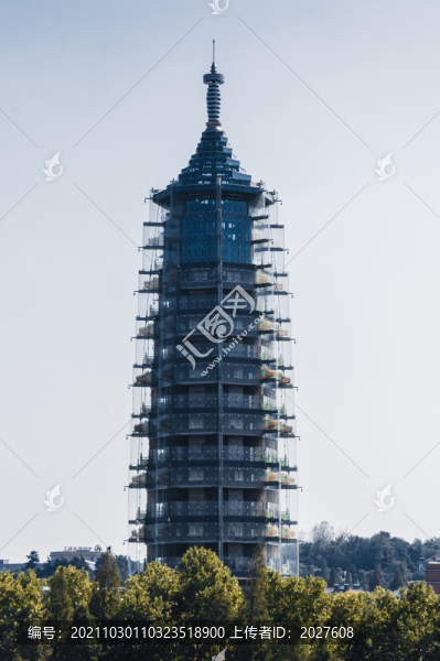 初秋南京大報恩塔