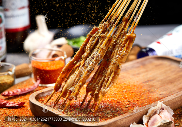 烤鴨腸小串