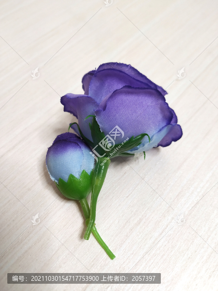 紫玫瑰假花