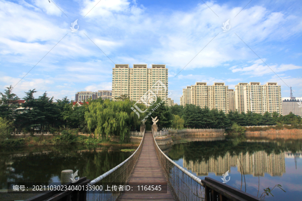 山東日照碧霞湖公園風(fēng)光