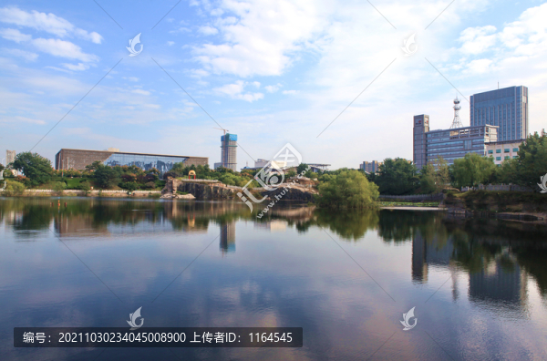 山東日照碧霞湖公園風(fēng)光
