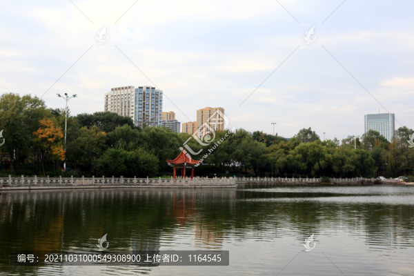 山東省日照市清風湖公園風光