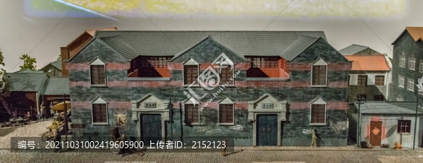 上海石庫門廣吉里微距場景