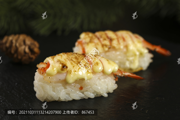 火炙芝士蝦壽司