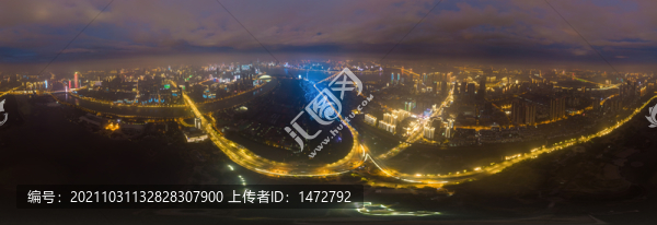 湖北武漢城市天際線風(fēng)光