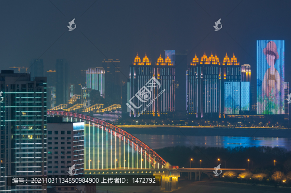 湖北武漢城市天際線(xiàn)風(fēng)光
