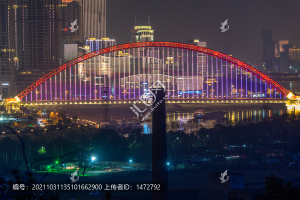 湖北武漢城市天際線風(fēng)光