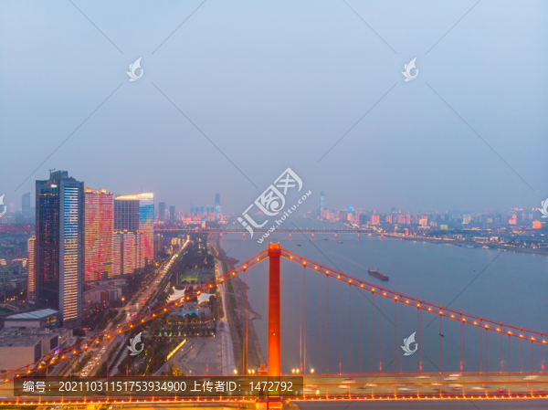 湖北武漢城市天際線(xiàn)風(fēng)光