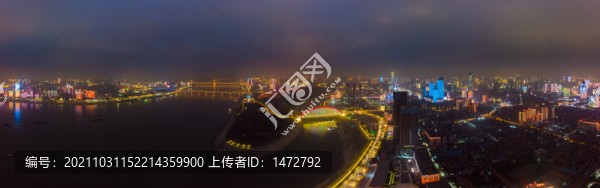 湖北武漢城市天際線風(fēng)光