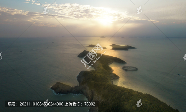 傍晚的大陳島