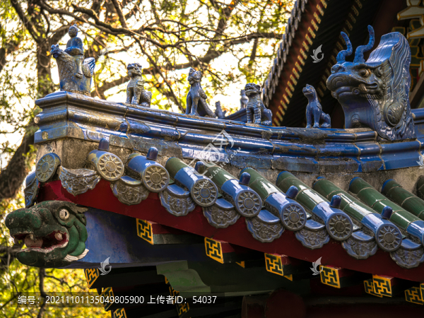 中國(guó)傳統(tǒng)古建筑飛檐和走獸