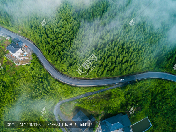 金佛山云海山王坪重慶風(fēng)景盤山路