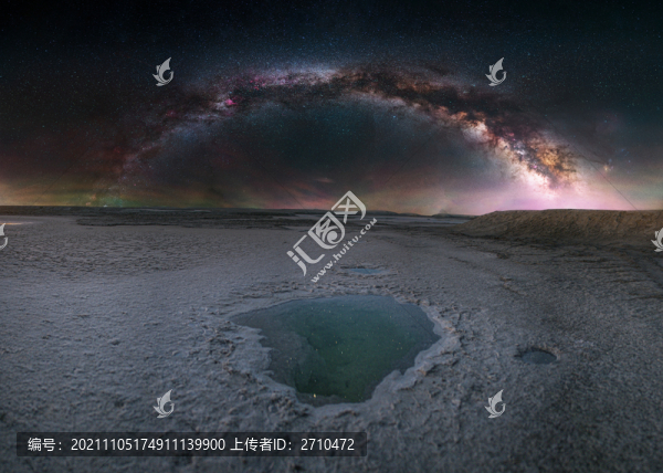 大柴旦翡翠湖星空銀河拱橋