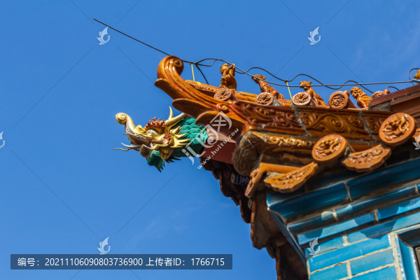 中國(guó)內(nèi)蒙古呼和浩特大召無(wú)量寺風(fēng)