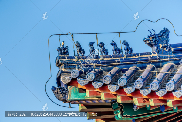 中國(guó)北京天壇公園祈年門(mén)蹲獸