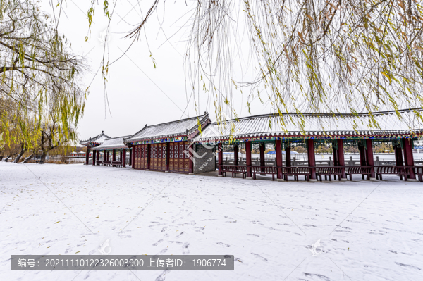 中國(guó)長(zhǎng)春南湖公園冬季風(fēng)景