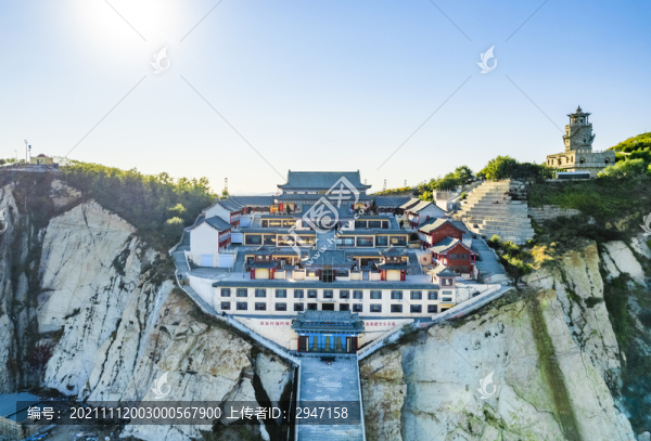 中國(guó)遼寧錦州筆架山風(fēng)光航拍